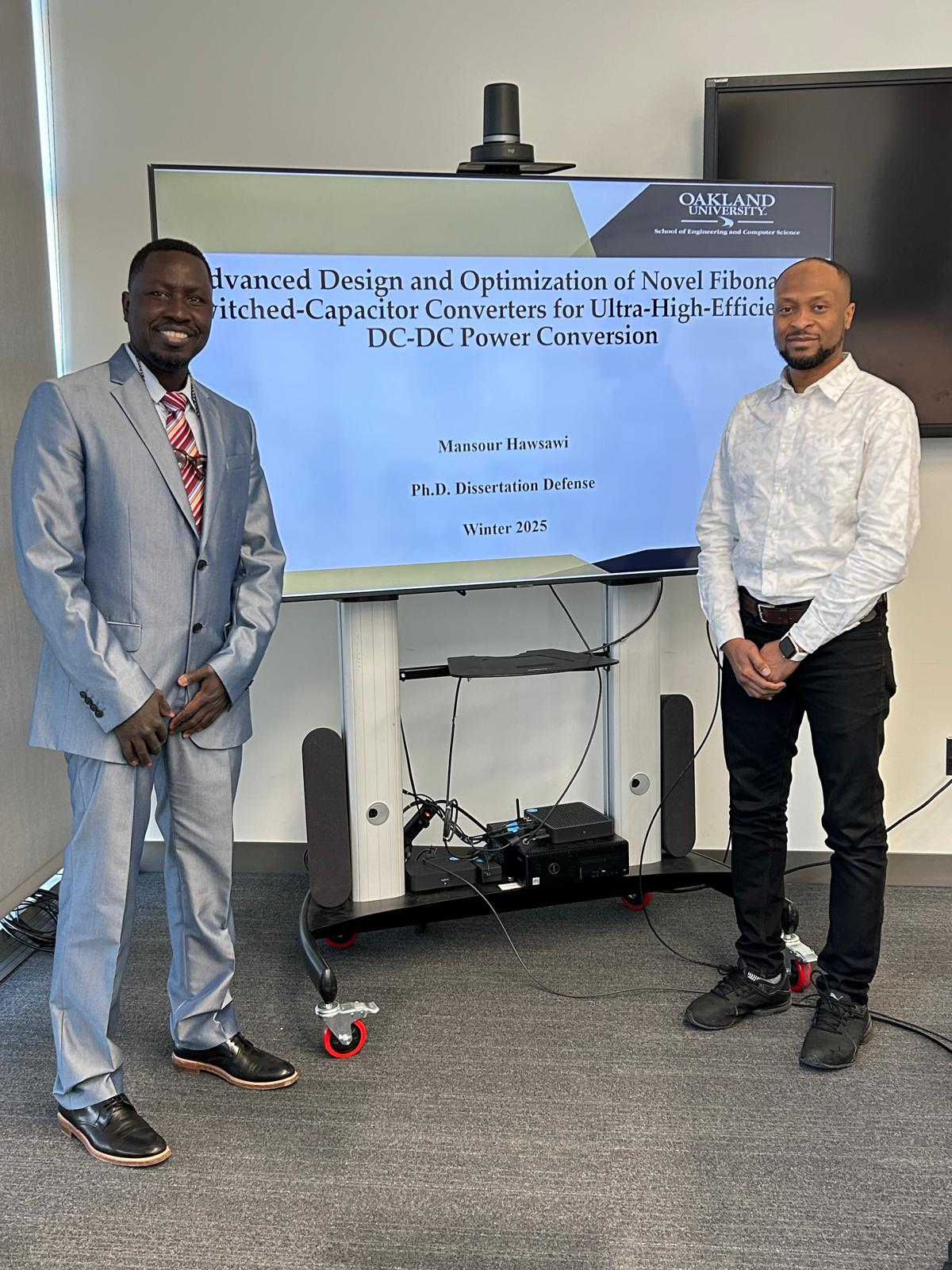 Dr. Mansour Hawsawi at his dissertation defense