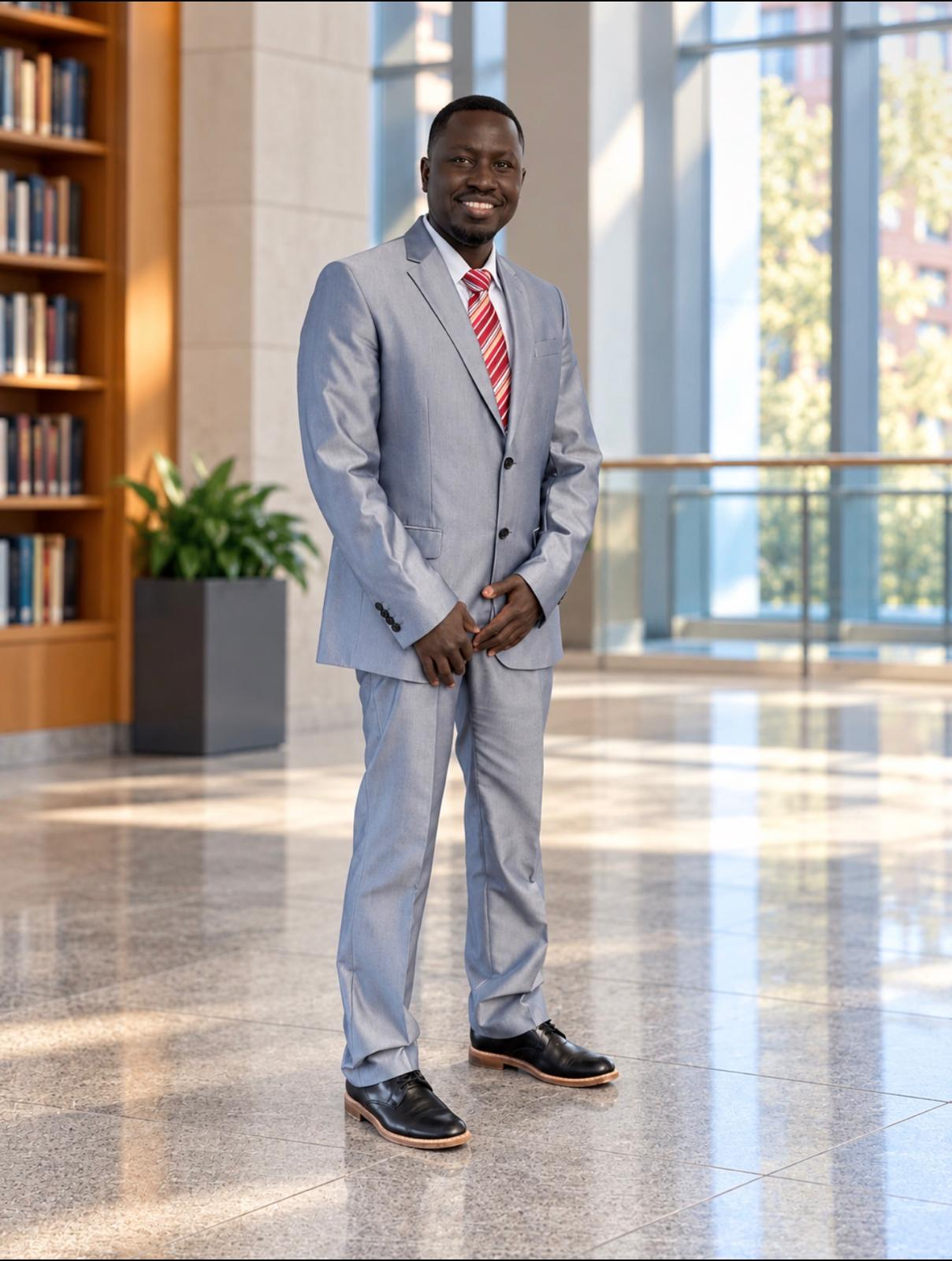 Dr. Mansour Hawsawi in a gray suit